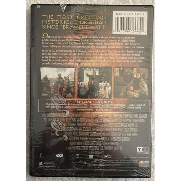 Druids (DVD, New) Christopher Lambert, Klaus Maria Brandauer, Max Von Sydow - Picture 2 of 3